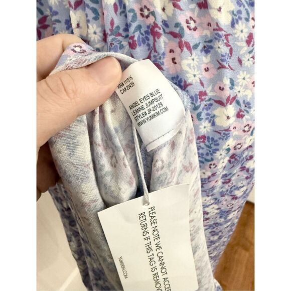 NWT Yumi Kim Womens Angel Eyes Blue Leanne Jumpsuit Medium - Picture 8 of 8